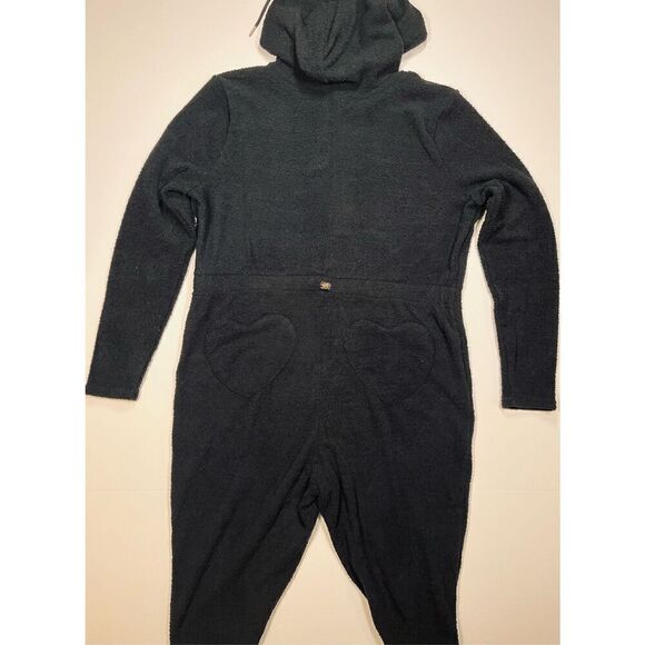 Fabletics Lizzo Yitty Pet Me Heart Pocket Cozy Romper Caviar Black Size 2X NEW! - Picture 10 of 13